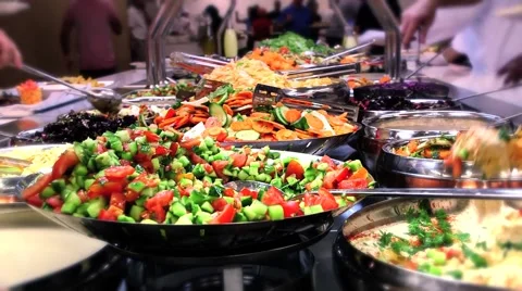 Salat Bar Stock Video Pond5