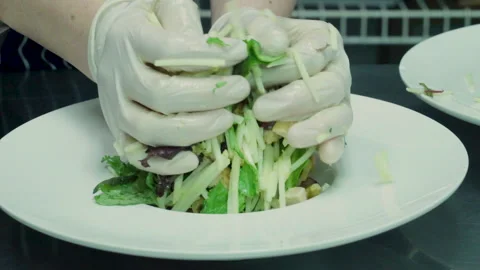 Salat prepare Stock Footage 134853990