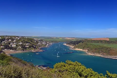 Salcombe beach devon england Stock Photos