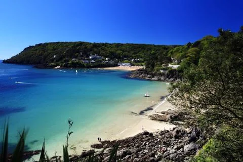 Salcombe beach devon england Stock Photos