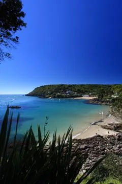 Salcombe beach devon england Stock Photos