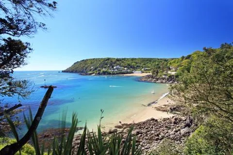 Salcombe beach devon england Stock Photos