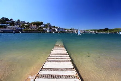 Salcombe beach devon england Stock Photos