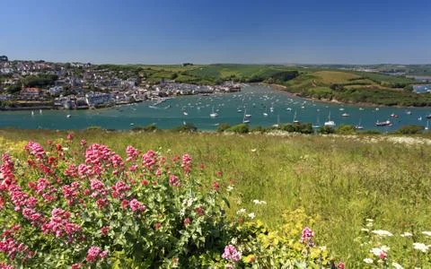 Salcombe beach devon england Stock Photos