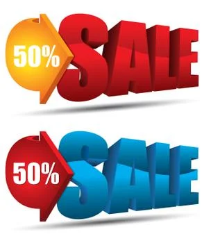 SALE 3D text Stock Illustration