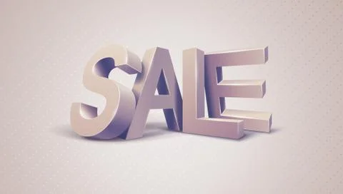 Sale 3d text message 스톡 일러스트
