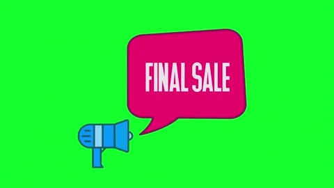 Sale. 4K animated text background for social media marketing advertising Vídeos de archivo 153846421