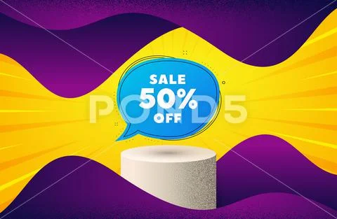 Sale circle sticker vector promotion banner for - Stock