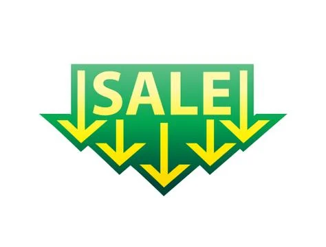 Sale with arrows Stock Illustration