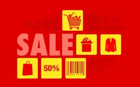 Sale Background Stock Illustration