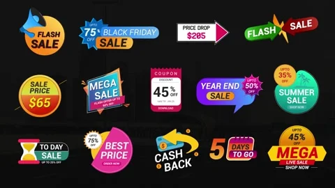 Sale Badges Stock After Effects