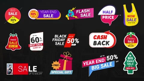 Sale Badges And Labels Stock After Effects