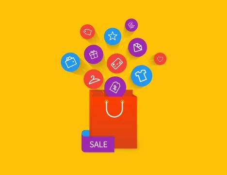 Sale bag Stock Illustration