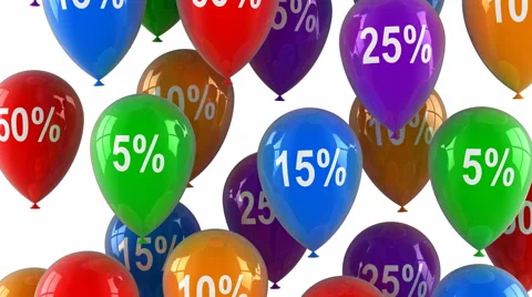 Sale balloons Stock Footage 40741077