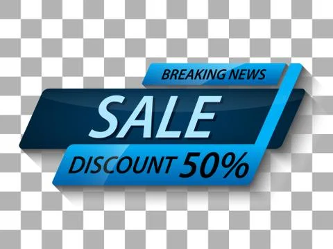 Sale banner lower third  Illustrazione stock