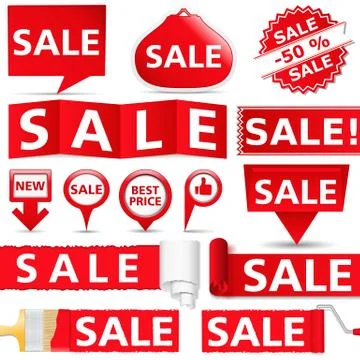Sale Banners Illustrazione stock