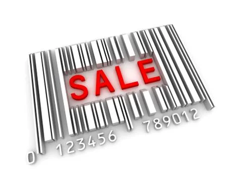 Sale Bar Code Stock Illustration