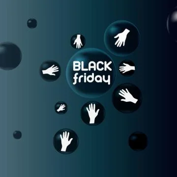 Sale on Black Friday Stock Illustration