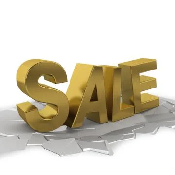 Sale breaking ground Illustrazione stock