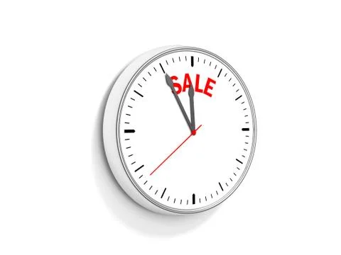 Sale Clock Illustrazione stock