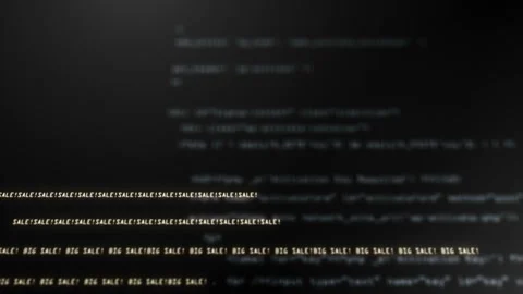 Sale Code in Terminal 動画素材 88157270