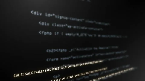 Sale Code in Terminal Stock Footage 88157579