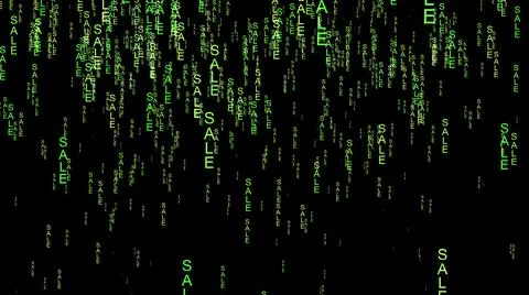 Sale computing data code on the web 库存插图