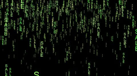 Sale computing data code on the web Stock Illustration