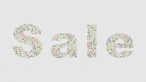 Sale Creative Text Animation: Transform Your Digital Marketing Video stock 253565207