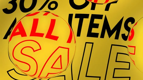 SALE Discount Animation Endless Loop Stock Footage 240949603