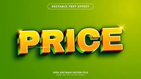 Sale Editable text effect bold 3d style Promotion text effect Ilustración de archivo