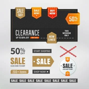 Sale elements Stock Illustration