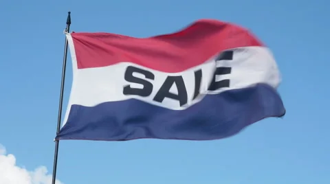 Sale Flag Video stock 41549626