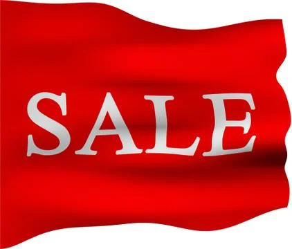 Sale Flag Stock Illustration