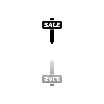 For Sale icon flat Stock Illustration