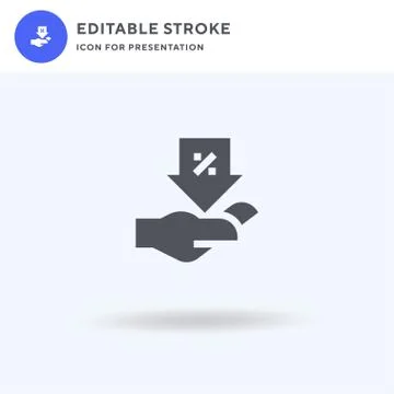 Sale icon vector, filled flat sign, solid pictogram isolated on white, logo イラスト素材