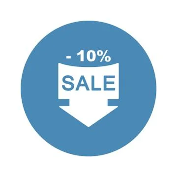 Sale Icon Vector flat design style Stock Illustration