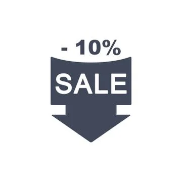 Sale Icon Vector flat design style Stock Illustration