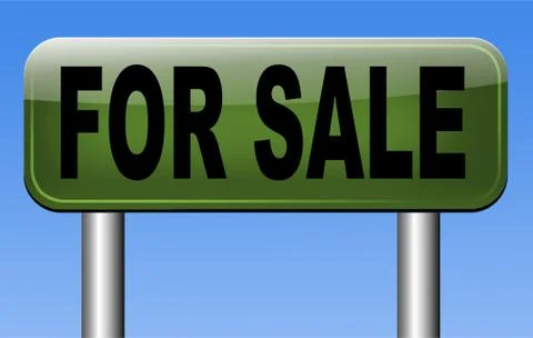 For sale Illustrazione stock
