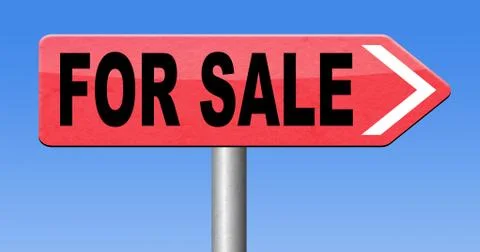 For sale Illustrazione stock