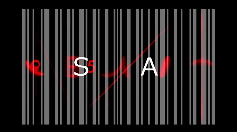 Sale label on background of Bar code Stock Footage 57104470