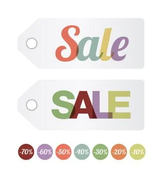 Sale labels Stock Illustration