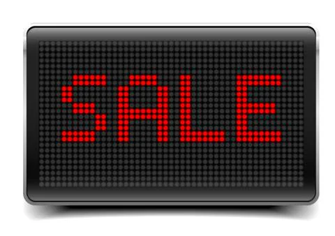 Sale LED Panel Stock Illustration
