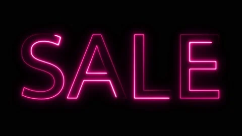 Neon Sign Sale Stock Video Footage | Royalty Free Neon Sign Sale Videos ...