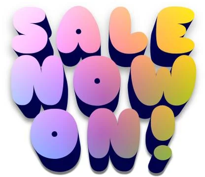 Sale now on Stock Illustration
