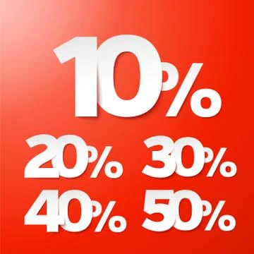 Sale percents. Vector. Stock Illustration