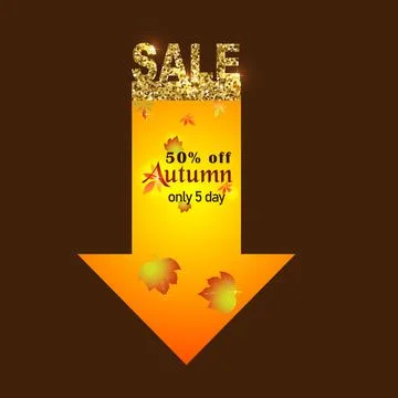 Sale pointer banner Stock Illustration