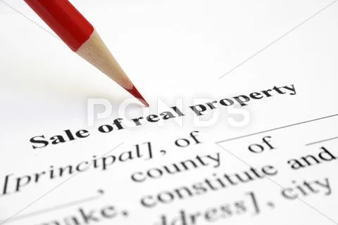 Sale of real property Stock Photos