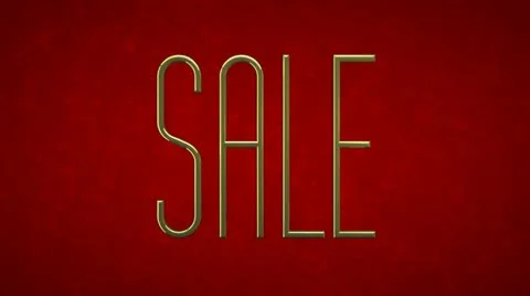 Sale in Red Stock Footage 12428662
