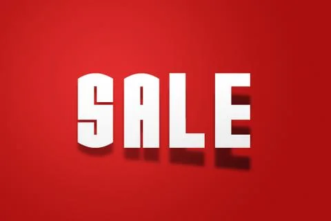Sale Shadow Text 스톡 일러스트